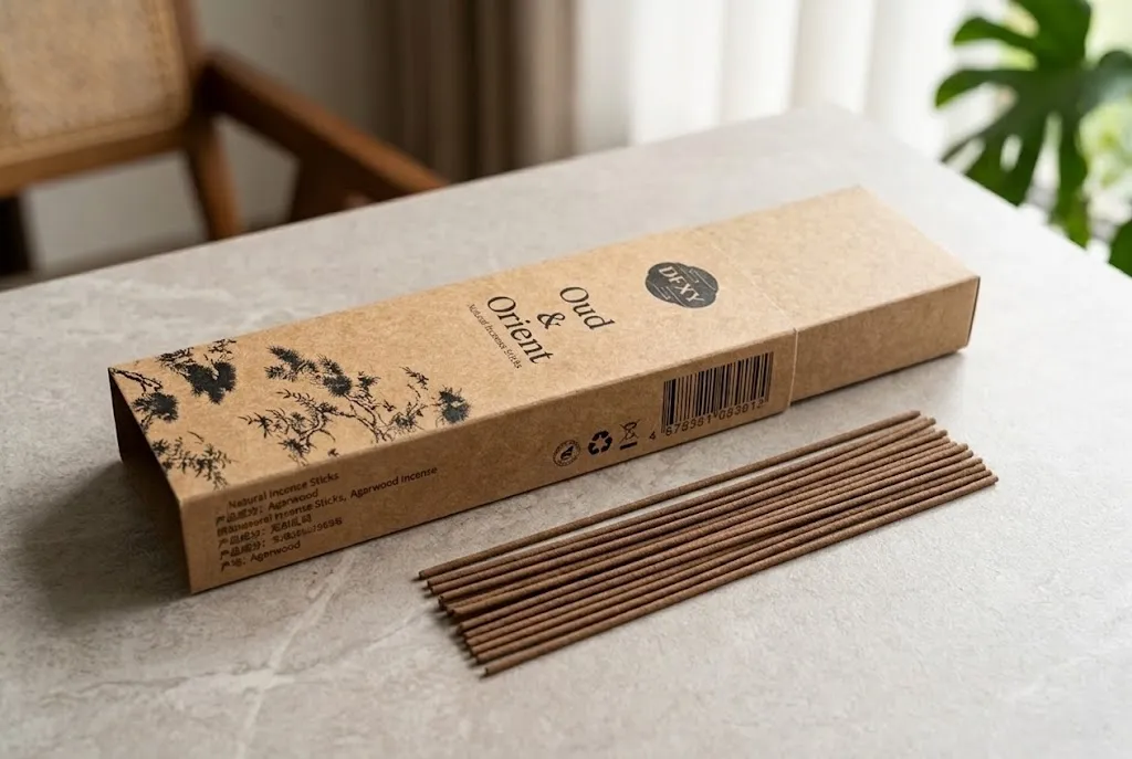 Agarwood fragrance product-format reference.