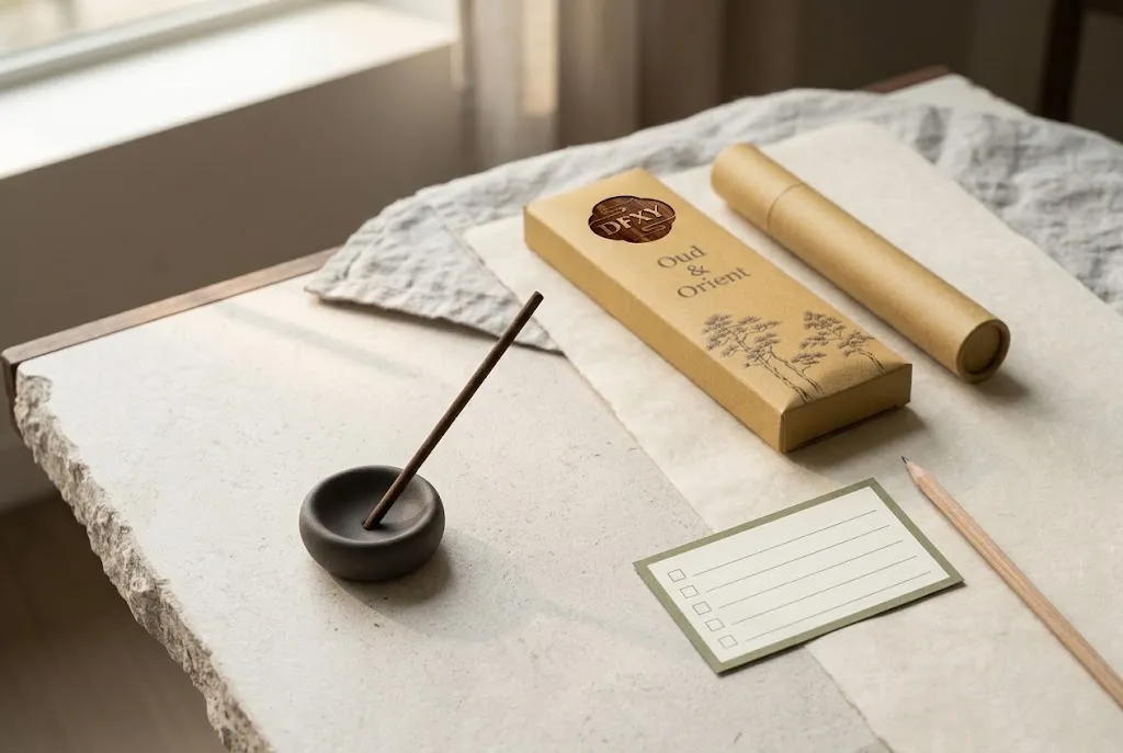Purchase checklist for coreless incense.